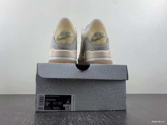 One Kick Jordan 3 Craft Air Ivory FJ9479-100 0803